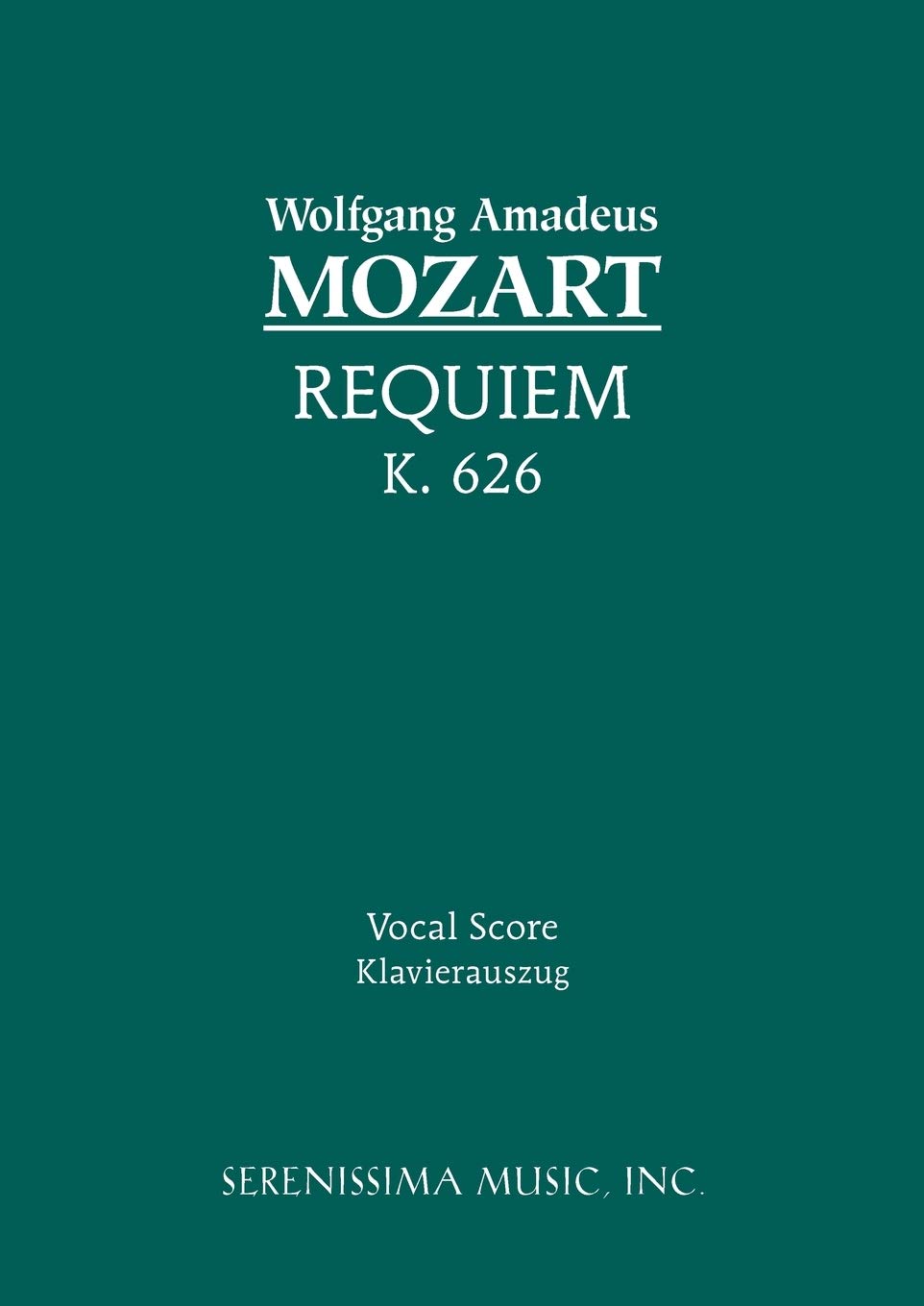 Requiem, K. 626  Vocal score (Latin Edition),Used