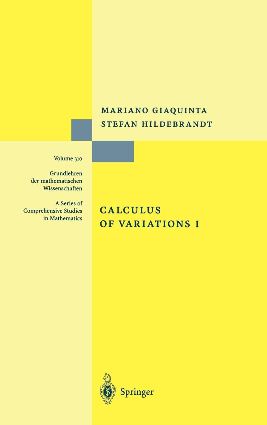 Calculus Of Variations I (Grundlehren Der Mathematischen Wissenschaften, 310),Used