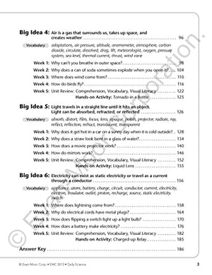 EvanMoor Daily Science, Grade 3 Homeschooling and Classroom Resource Workbook, Printable Worksheets, Teaching Edition, Earth, L,Used