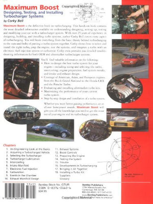 Maximum Boost: Designing, Testing And Installing Turbocharger Systems (Engineering And Performance),Used