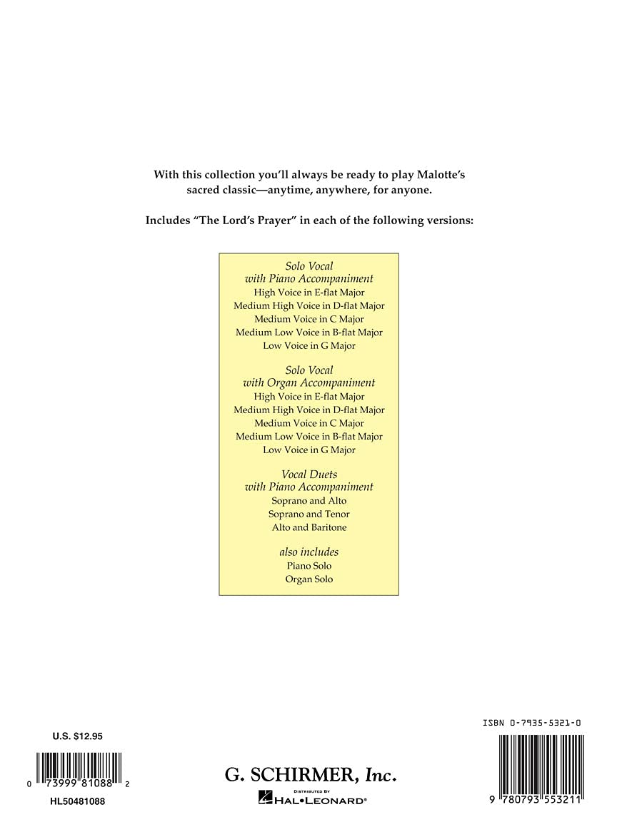 The Complete Lord's Prayer for Every Busy Accompanist: Revised Edition with 3 added duet arrangements (Vocal Collection),Used