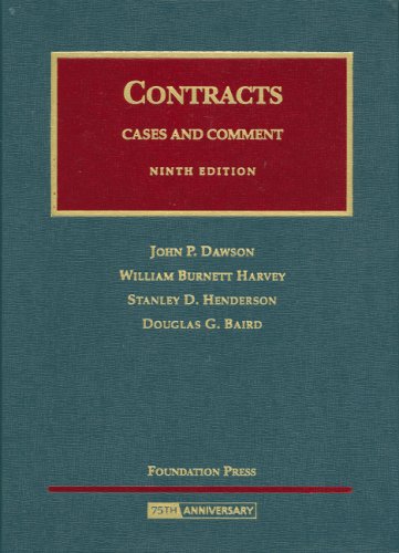 Contracts (University Casebook Series),Used