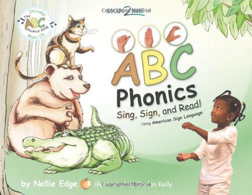 Sign2Me Early Learning, Phonics: Sing, Sign, and Read! Book with ASL Signs and Phonics Song Music CD,Used