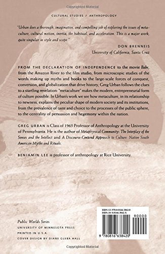 Metaculture: How Culture Moves through the World (Volume 8) (Public Worlds),Used