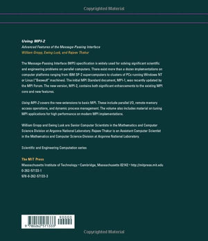 Using MPI2: Advanced Features of the Message Passing Interface (Scientific and Engineering Computation),Used