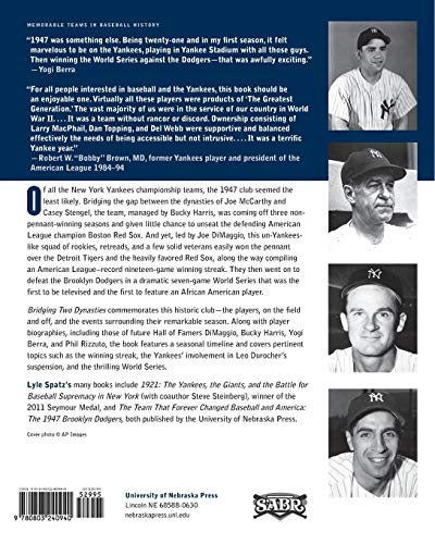 Bridging Two Dynasties: The 1947 New York Yankees (Memorable Teams in Baseball History),Used