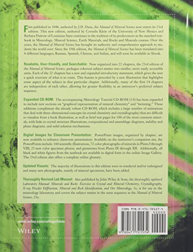 Wiley Manual of Mineral Science - Comprehensive Guide for Geology and Mineralogy Enthusiasts