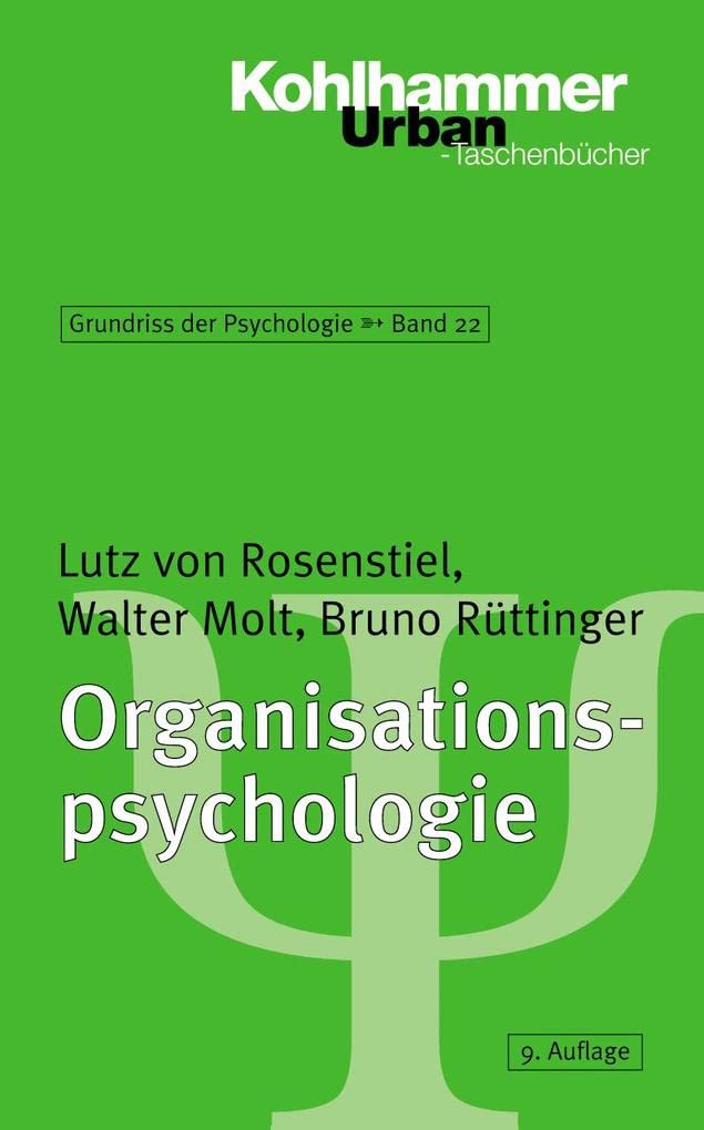 Organisationspsychologie (Urbantaschenbuecher, 567) (German Edition),Used