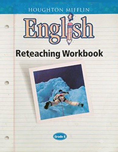 Houghton Mifflin English: Reteach Workbook Consumable Level 8,Used