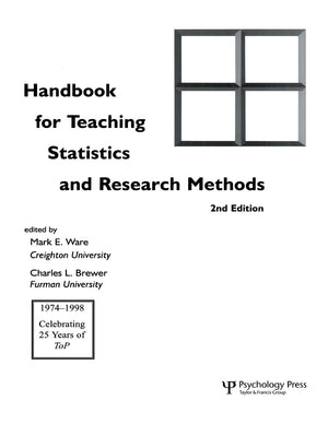 Handbook For Teaching Statistics And Research Methods 2Nd Edition,Used