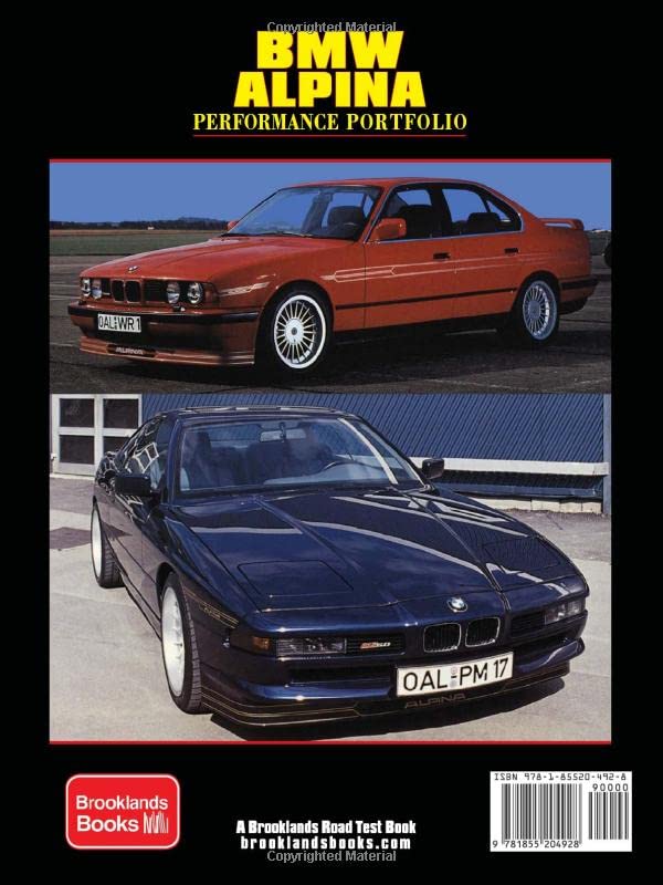 BMW ALPINA 19881998 PERFORMANCE PORTFOLIO: Road Test Book,Used
