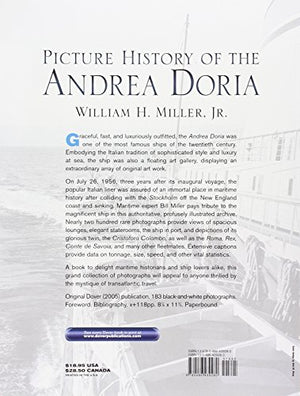 Picture History of the Andrea Doria (Dover Maritime),Used