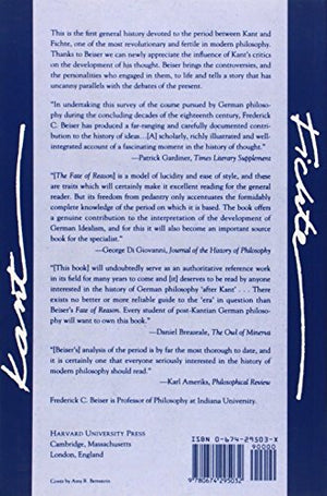 The Fate of Reason: German Philosophy from Kant to Fichte,Used