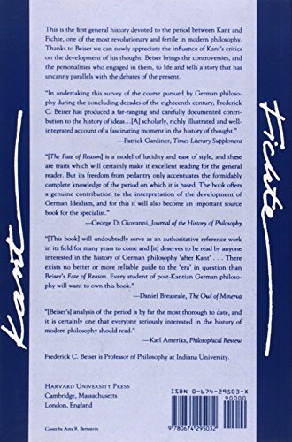 The Fate of Reason: German Philosophy from Kant to Fichte,Used