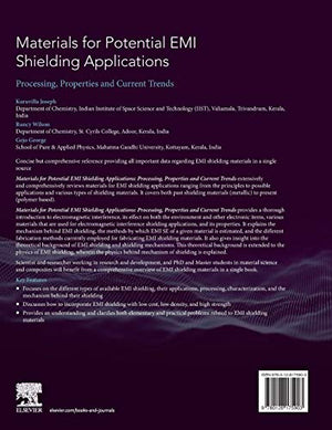 Materials for Potential EMI Shielding Applications: Processing, Properties and Current Trends,Used