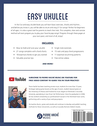 Easy Ukulele: A Complete, Quick and Easy Beginner Ukulele Method for Kids and Adults (Beginner Ukulele Books for Kids and Adults,Used