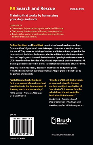 K9 Search and Rescue: A Manual for Training the Natural Way (K9 Professional Training Series),Used