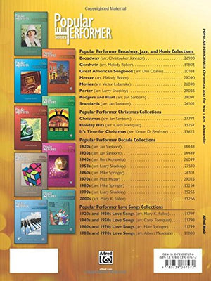 Popular Performer  A Christmas Just for You: 10 Popular Songs of the Season (Popular Performer Series),Used
