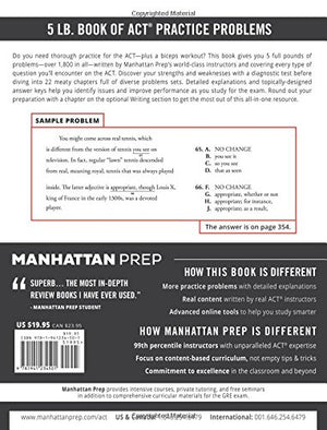 5 lb. Book of ACT Practice Problems,New