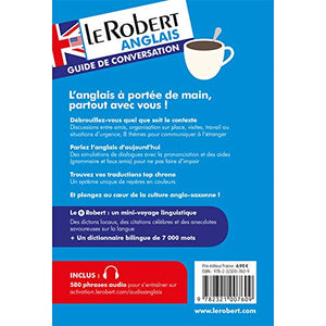 Le Robert anglais  guide de conversation  English / French phrasebook (French Edition),Used