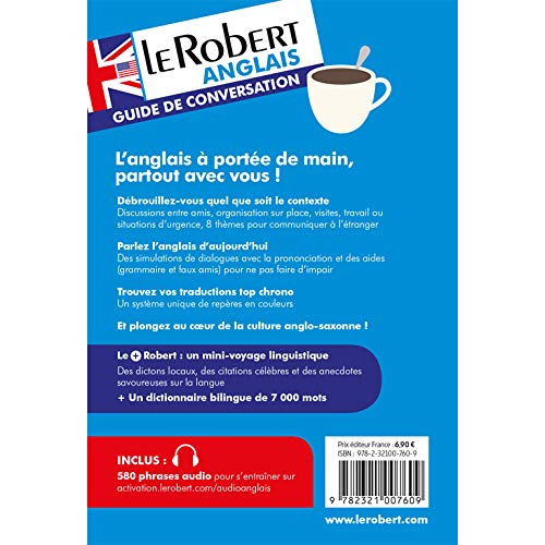 Le Robert anglais  guide de conversation  English / French phrasebook (French Edition),Used