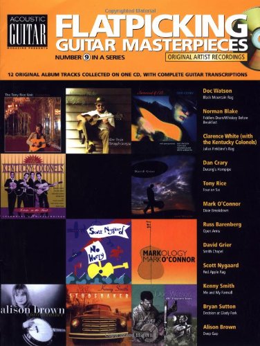 Flatpicking Guitar Masterpieces: Acoustic Guitar CD Songbook #9,Used