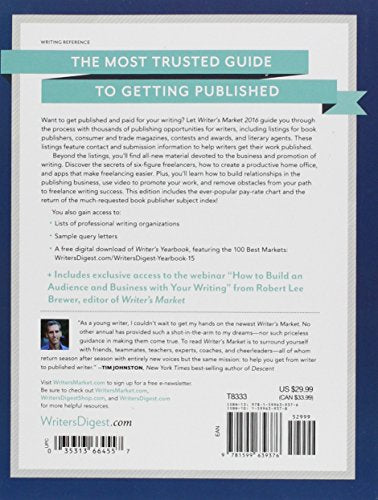Writer's Market 2016: The Most Trusted Guide to Getting Published,Used