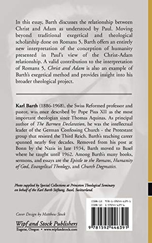 Christ And Adam: Man And Humanity In Romans 5