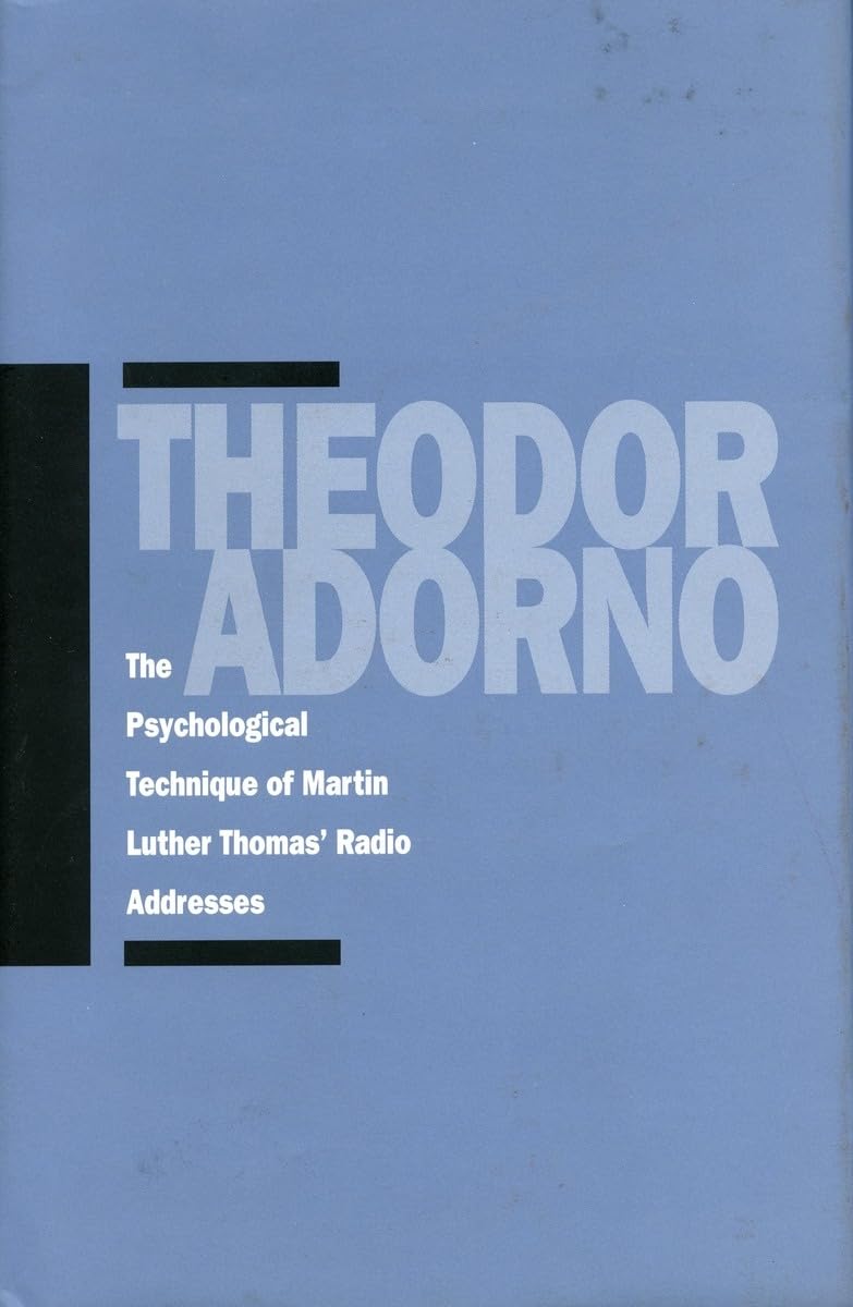 The Psychological Technique Of Martin Luther Thomas' Radio Addresses,Used