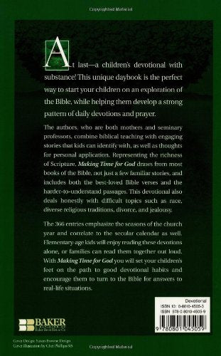 Making Time for God: Daily Devotions for Children and Families to Share,Used
