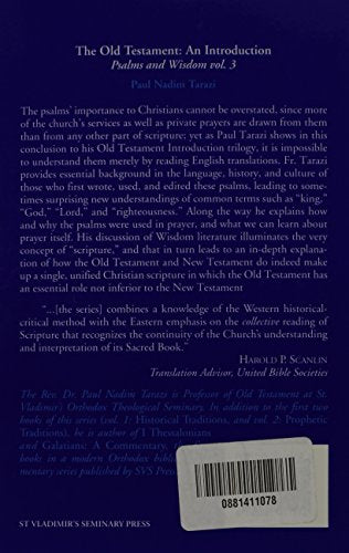 The Old Testament: An Introduction : Psalms and Wisdom,New