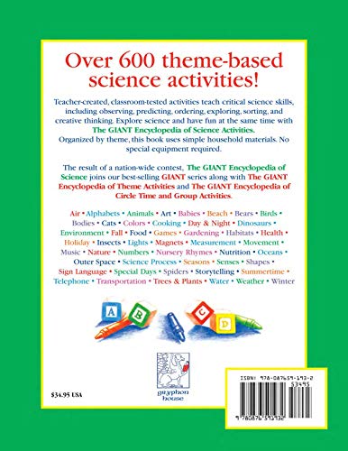 The GIANT Encyclopedia of Science Activities for Children 3 to 6: More Than 600 Science Activities Written by Teachers for Teach,New