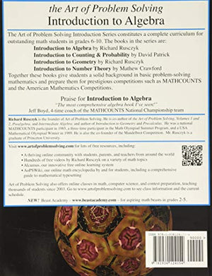 Introduction to Algebra Solutions Manual,Used
