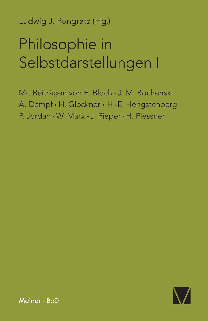 Philosophie in Selbstdarstellungen (German Edition),Used