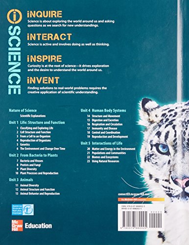 Glencoe Life iScience, Grade 7, Student Edition (LIFE SCIENCE),New