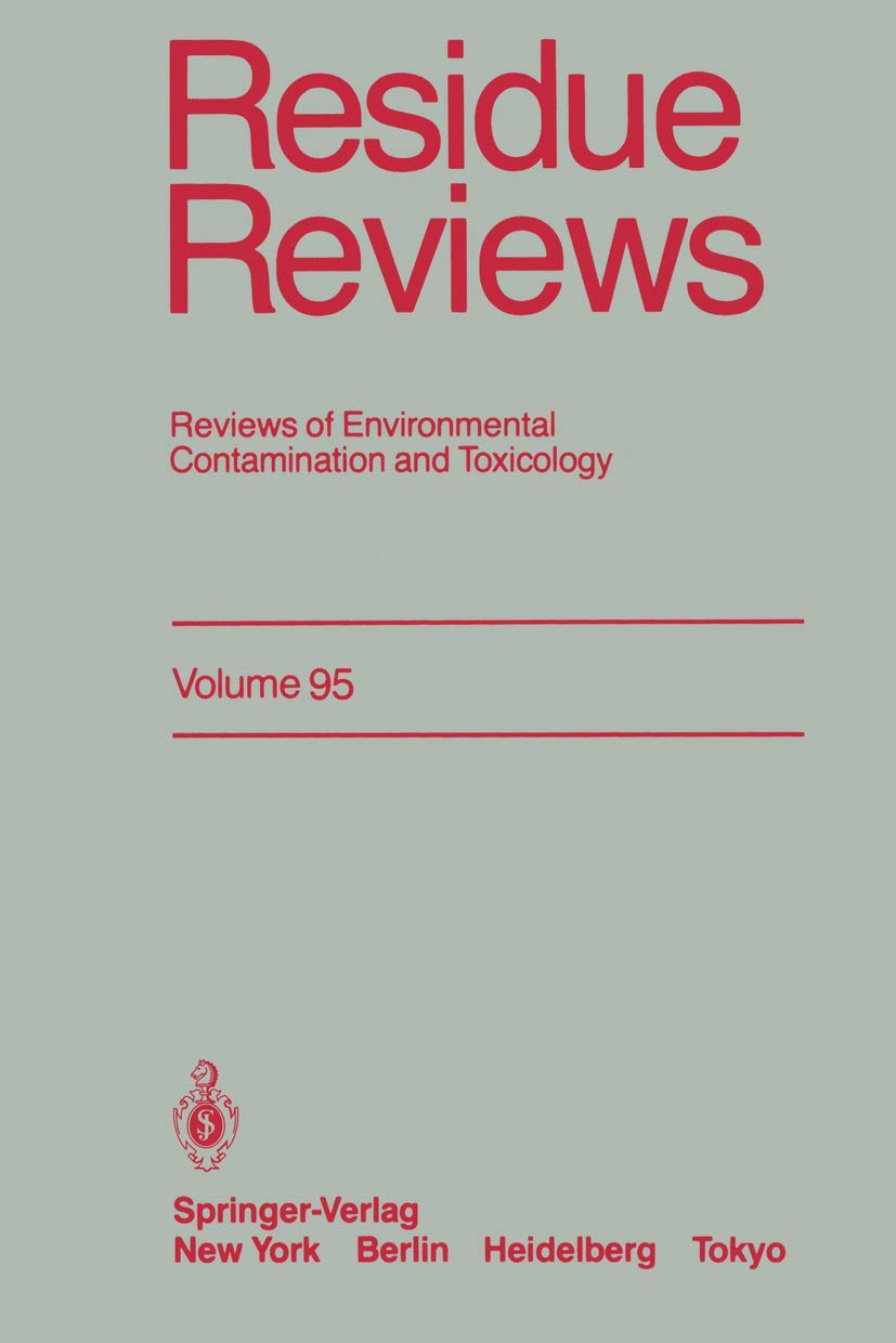 Residue Reviews: Reviews of Environmental Contamination and Toxicology (Reviews of Environmental Contamination and Toxicology, 9,Used