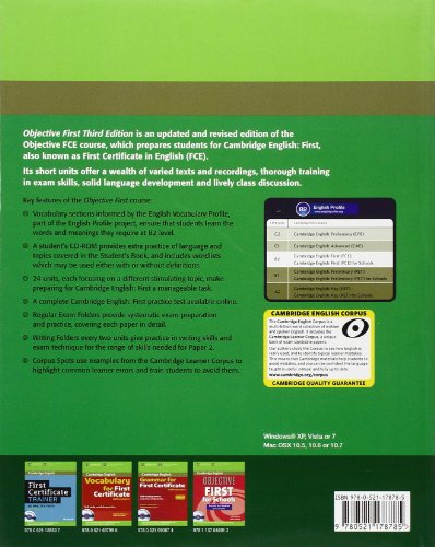 Objective First Student's Book without Answers with CDROM,Used