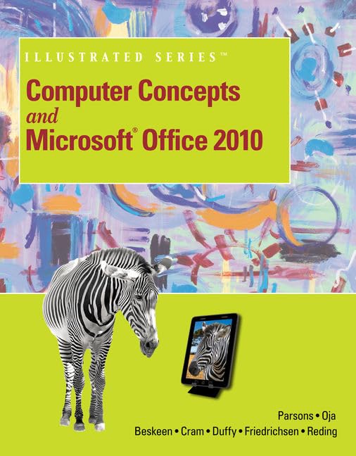 Computer Concepts and Microsoft Office 2010 Illustrated (Computer Concepts and Microsoft Office Illustrated Series),Used