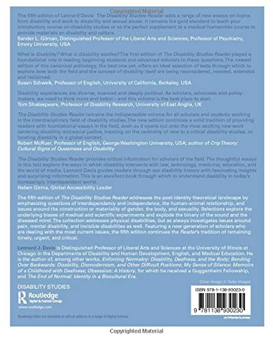 The Disability Studies Reader,New