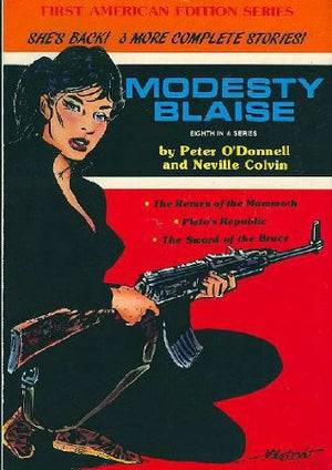 Modesty Blaise: The Return Of The Mammoth, Platos Republic, The Sword Of The Bruce (The Comic Strip Series) -Used