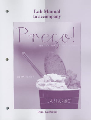 Laboratory Manual for Prego!,Used