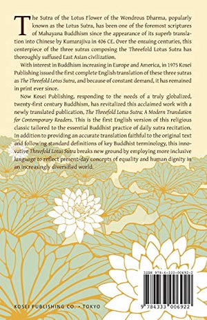 The Threefold Lotus Sutra: A Modern Translation for Contemporary Readers,Used