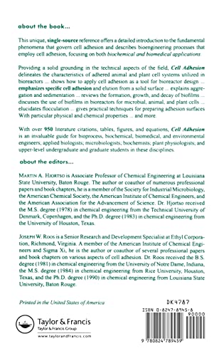 Cell Adhesion: Fundamentals and Biotechnological Applications (Bioprocess Technology),Used