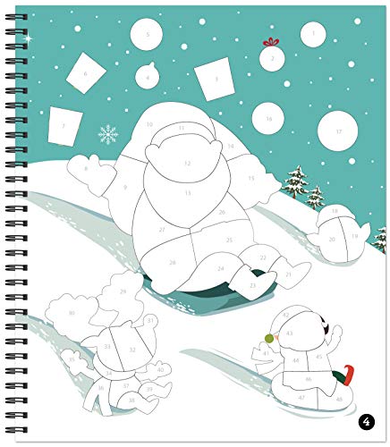 Brain Games  Sticker By Number: Christmas (Bus Cover)