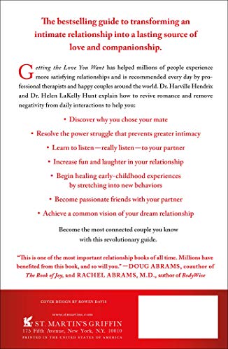Getting The Love You Want: A Guide For Couples: Third Edition