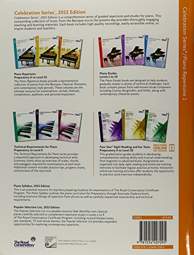 C5R01  Royal Conservatory Celebration Series  Piano Repertoire Level 1 Book 2015 Edition