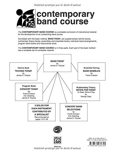 Band Today [L'Orchestre  Vent Moderne], Part 1: Auxiliary Percussion (Tambourine, Wood Block, Triangle, Claves, Maracas, Suspend,Used