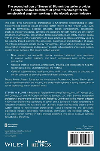 Electric Power System Basics For The Nonelectrical Professional (Ieee Press Series On Power And Energy Systems)