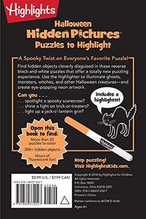 Halloween Hidden Pictures Puzzles to Highlight: Halloween Coloring & Activity Book with Over 300 Hidden Objects to Find (Highlig,Used