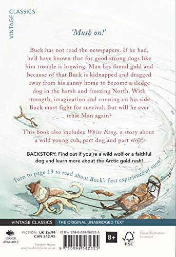 The Call of the Wild and White Fang (Vintage Children's Classics),Used